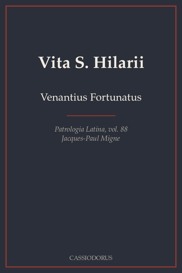 Vita S. Hilarii cover