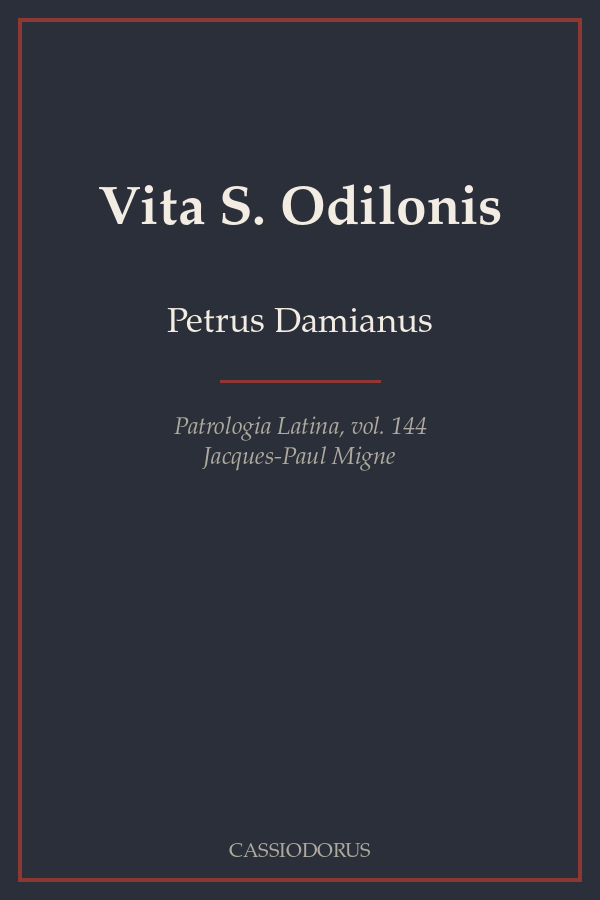 Vita S. Odilonis cover