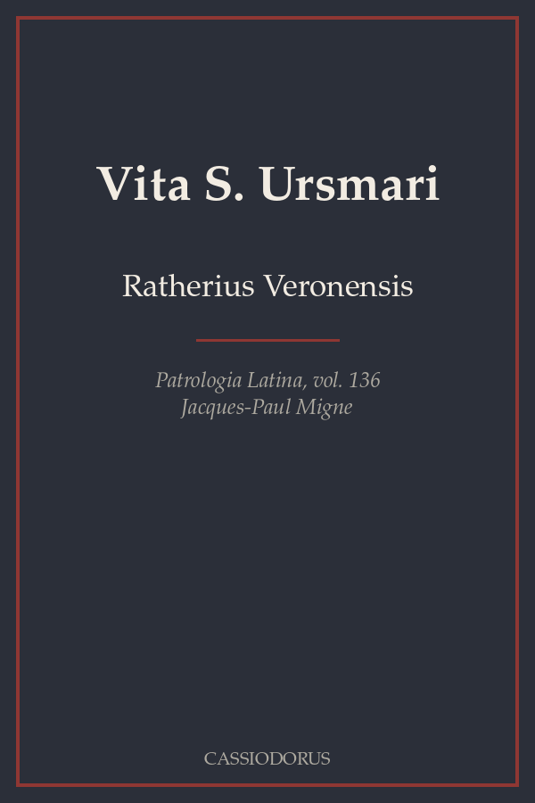 Vita S. Ursmari cover