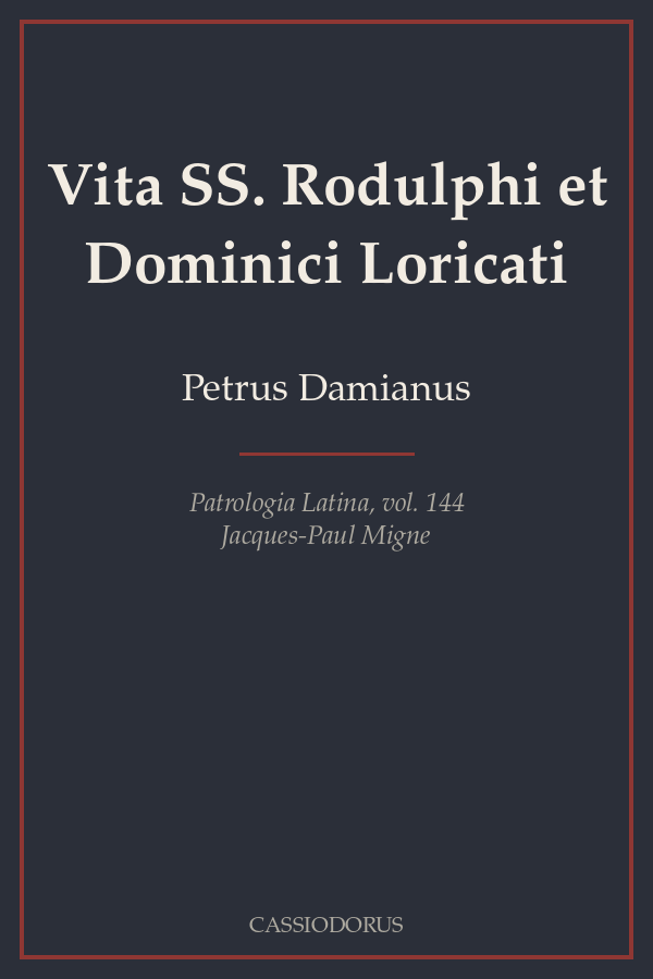 Vita SS. Rodulphi et Dominici Loricati cover